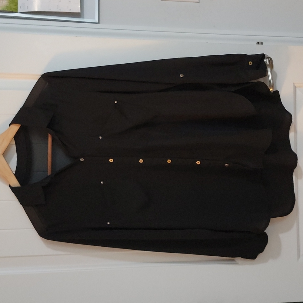 Sheer Black Blouse